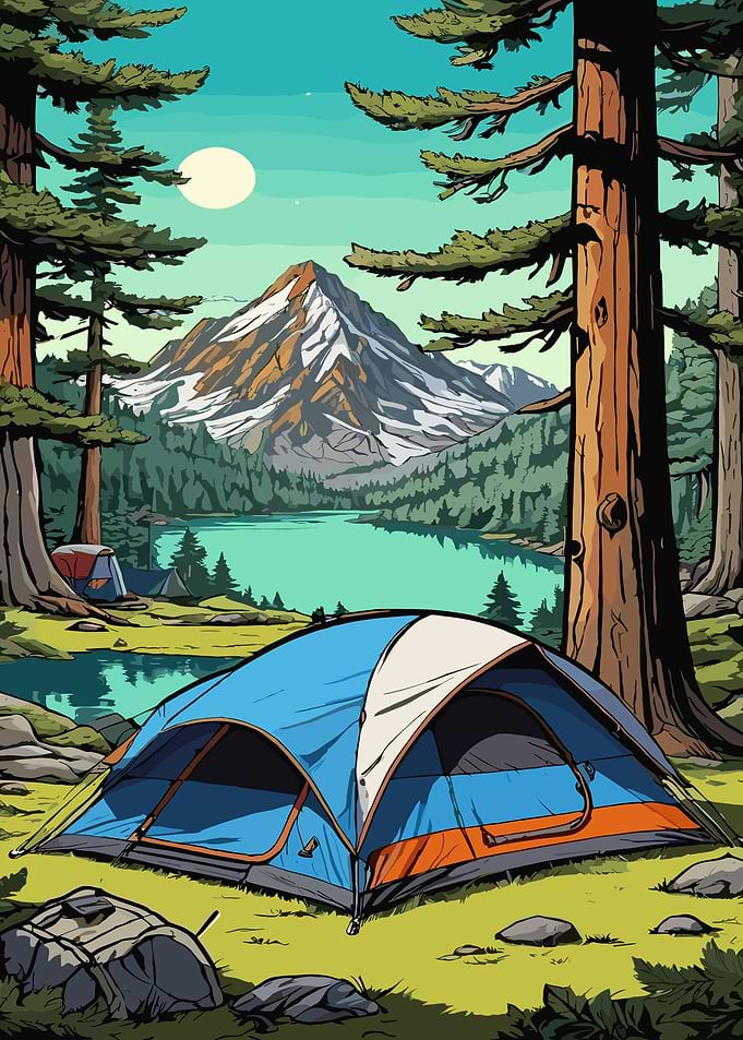 Camping by the Lake