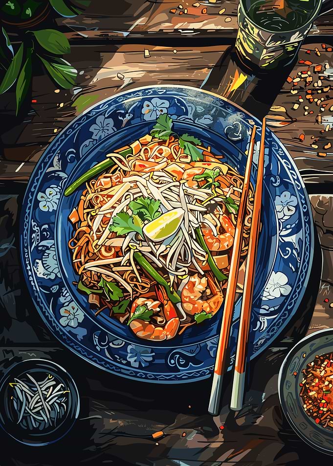 Pad Thai with Shrimp