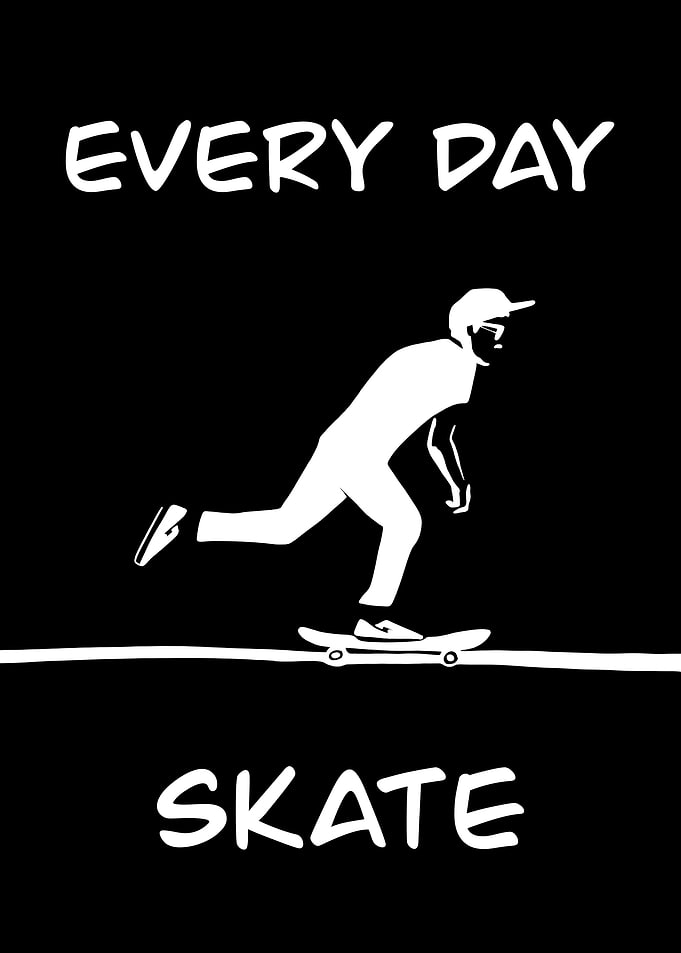 Skateboarding Silhouette