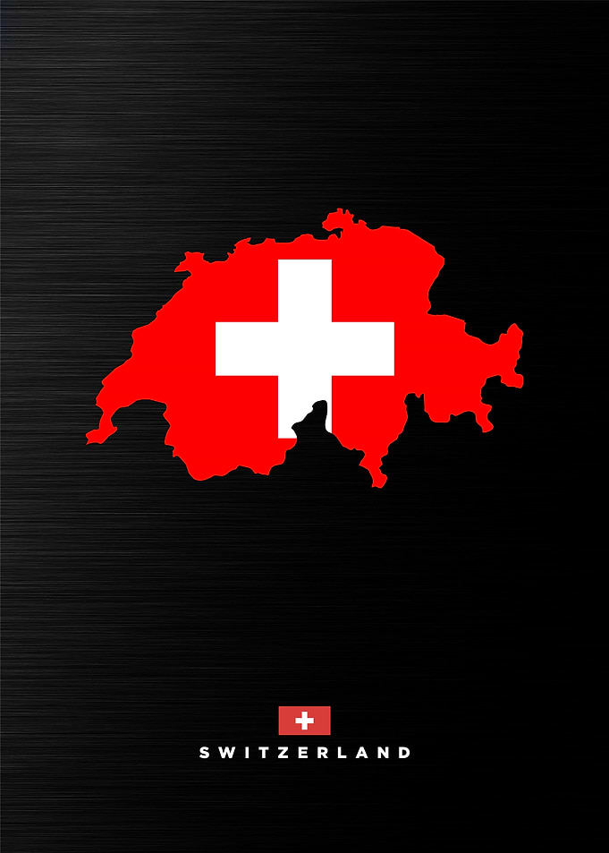 Switzerland Map Outline