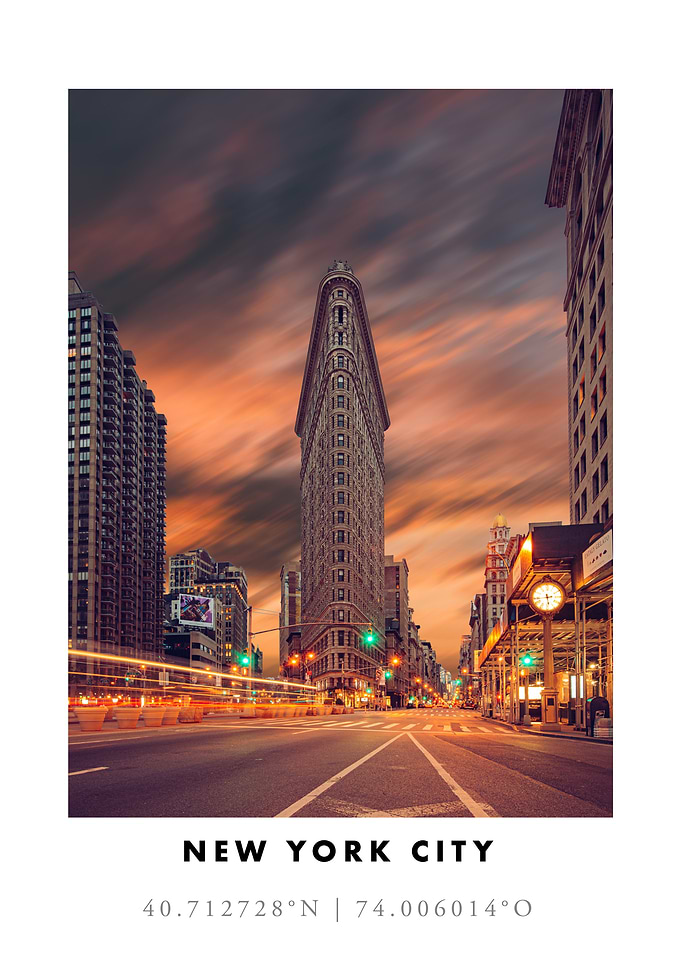 Flatiron Building NYC Sunset