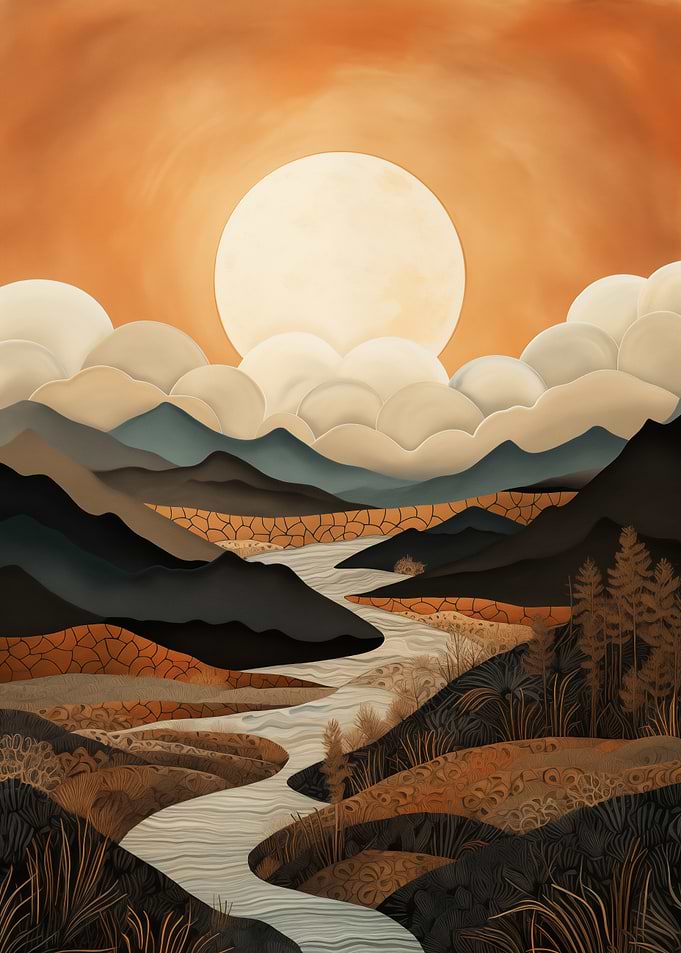 Serene River Landscape