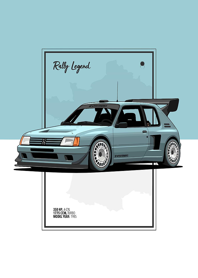 Peugeot 205 T16 Rally Car