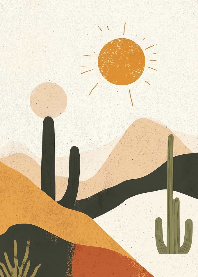 Desert Sunset Art Print