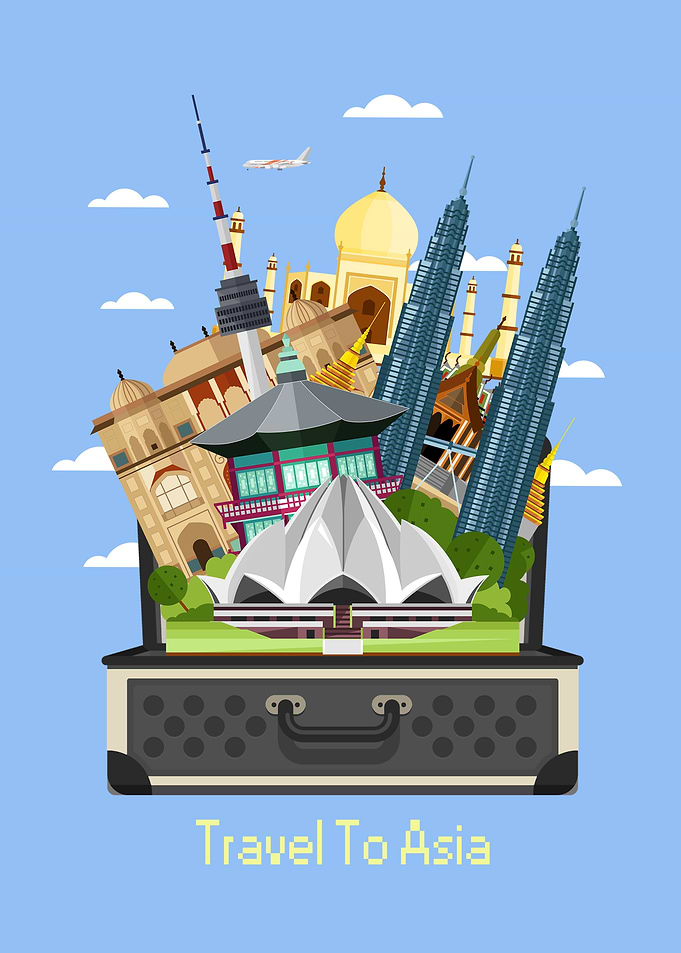 Asia Travel Poster