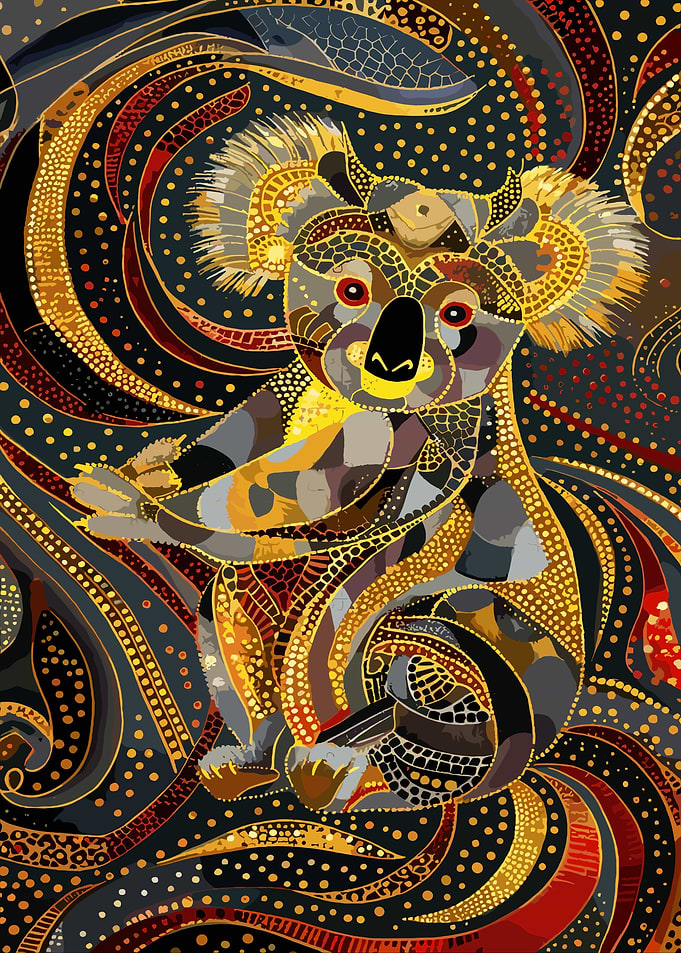 Koala Mosaic Art