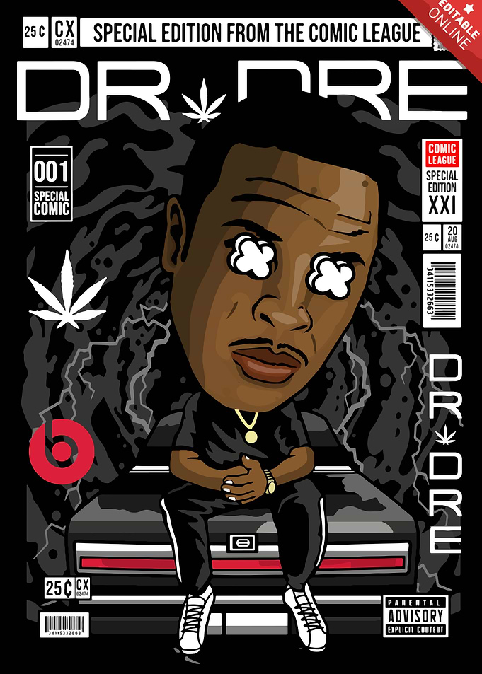 Dr. Dre Comic Cover
