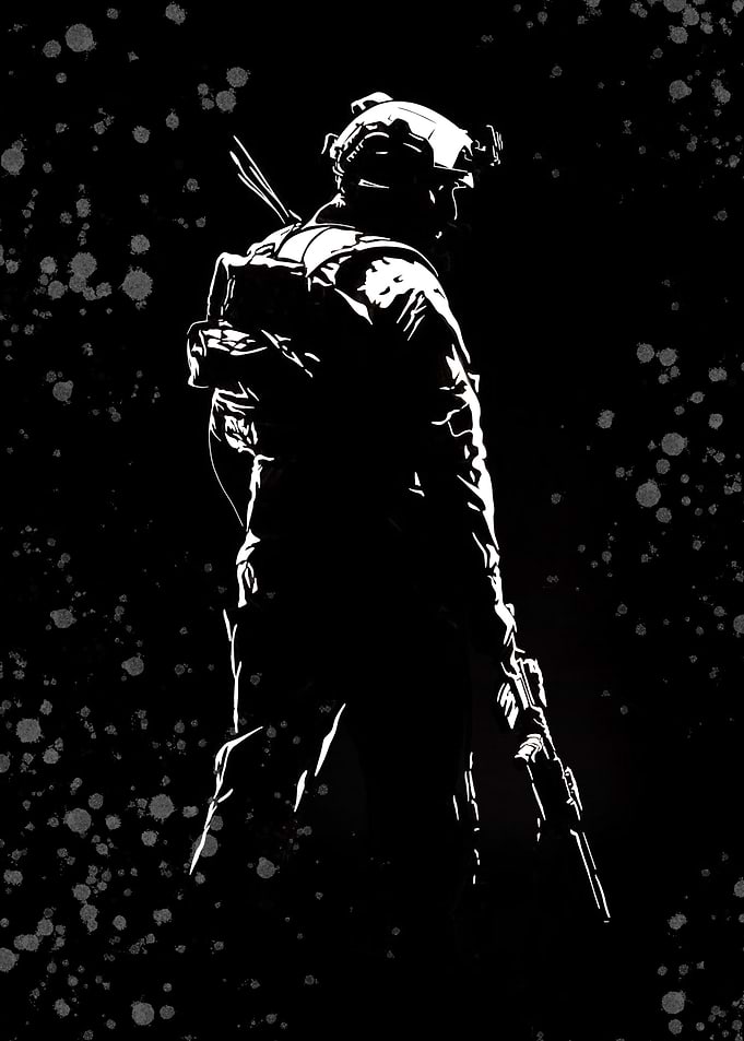 Silhouette of a Soldier