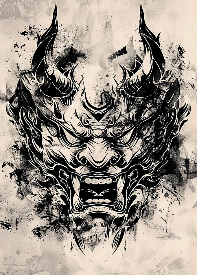 Japanese Demon Mask