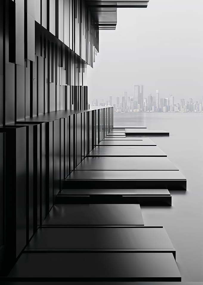 Modern Architecture with City View