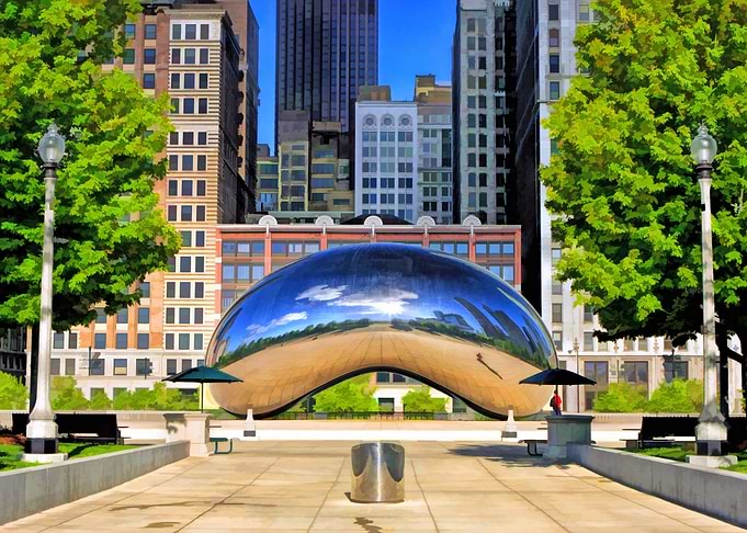 Chicago Cloud Gate Park