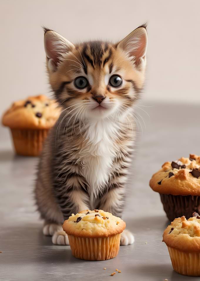 Kitten and Muffins