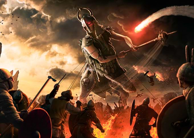 Giant Warrior Battle