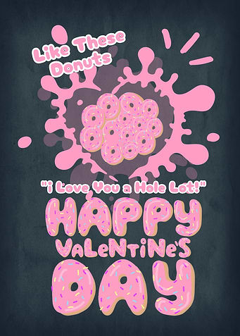 Donut Valentine's Day Card