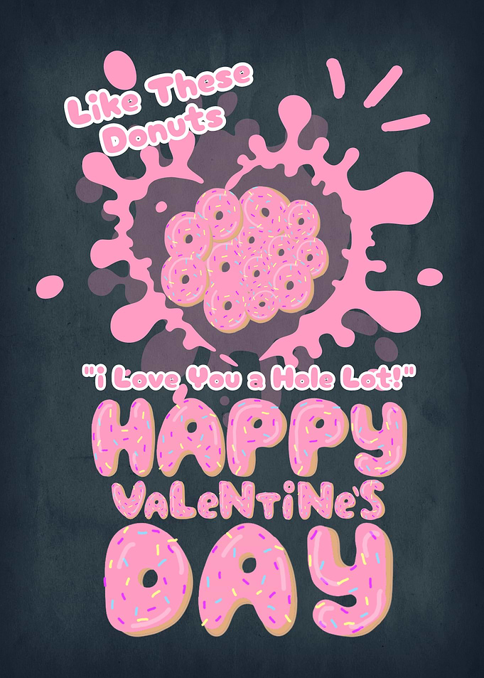 Donut Valentine's Day Card