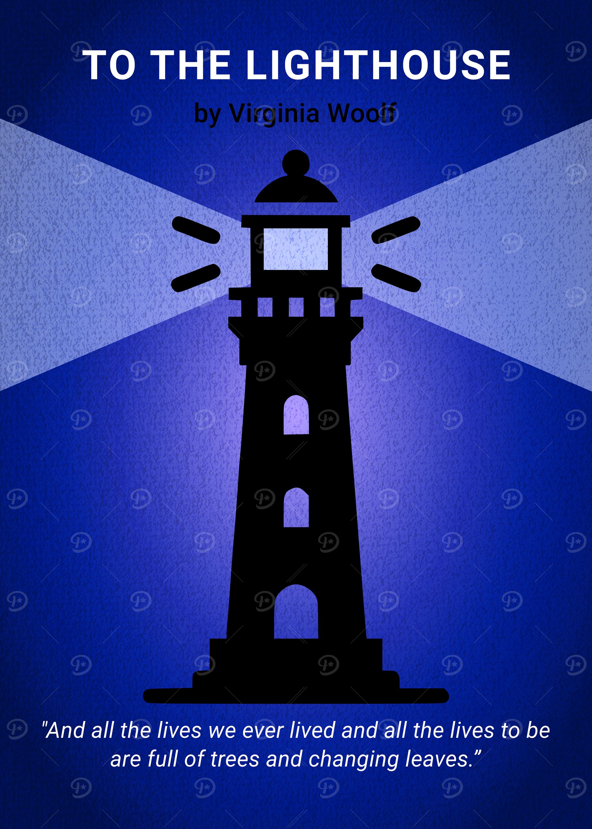 To The Lighthouse Minimalist Book Cover