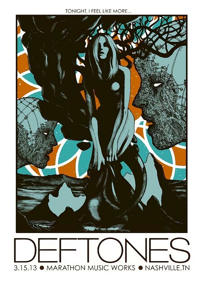 Deftones Concert Poster
