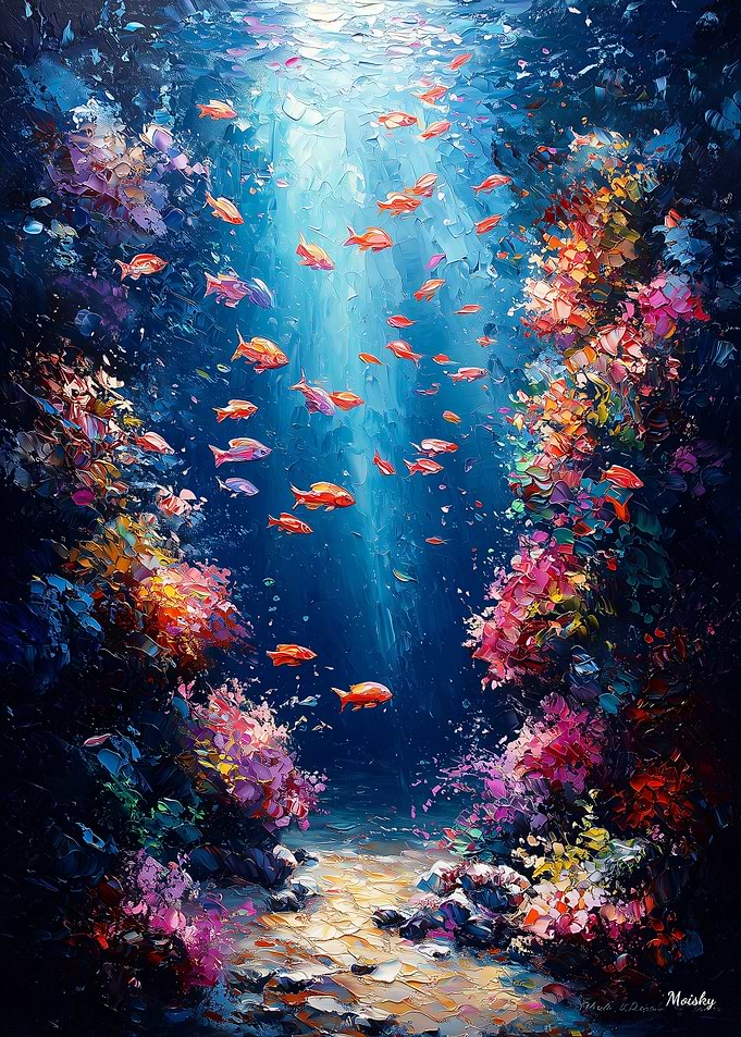 Impressionist Inspired Underwater Paradise