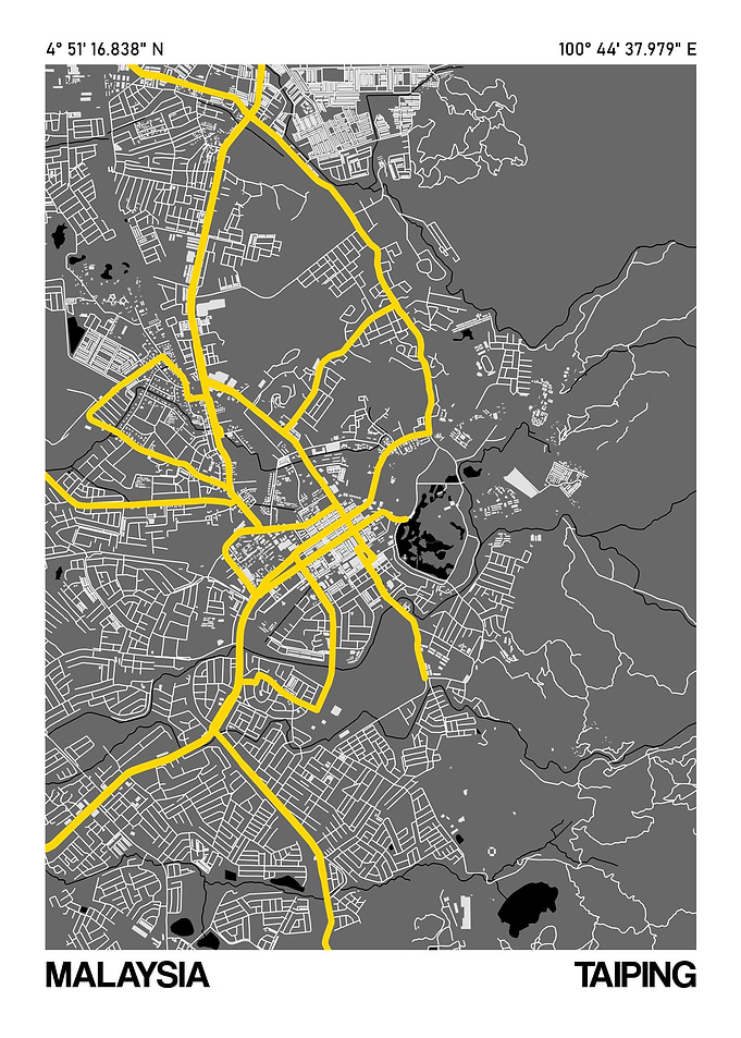 Taiping City Street Map