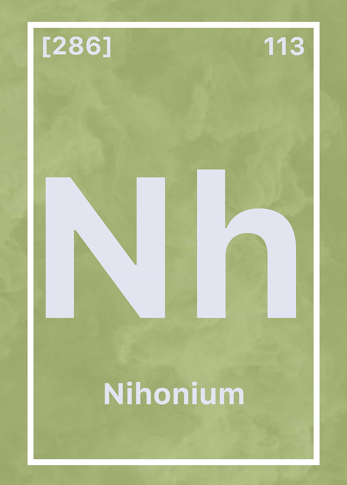 Nihonium Element Poster