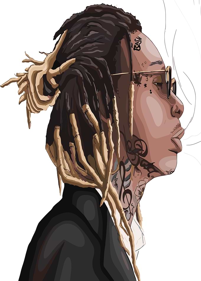 wiz khalifa Digital Portrait
