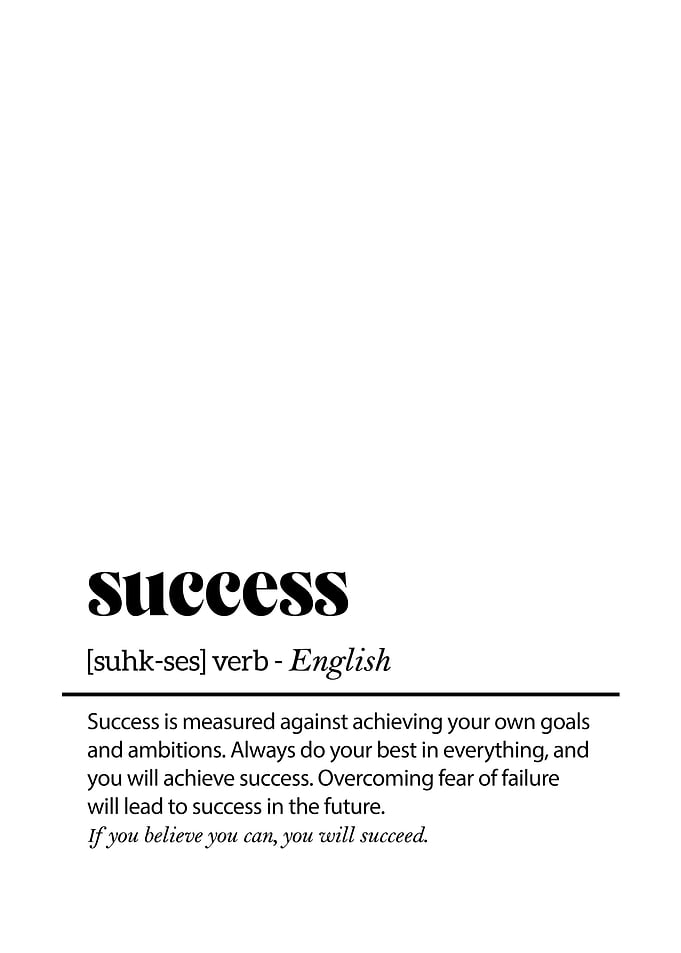 Success Office Decor ,Motivational Wall Art for Work and Home