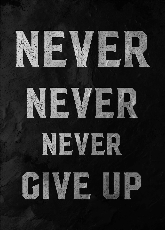 Never Give Up Poster