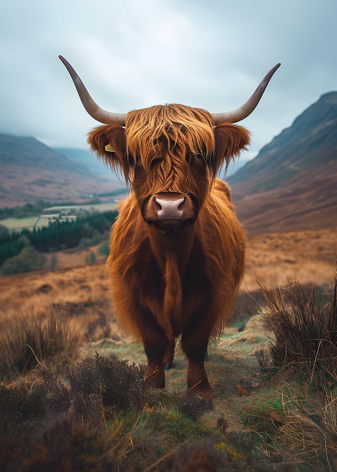 Highland Cow Photograph Portrait