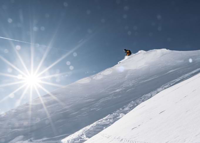 Skiing in Sunshine