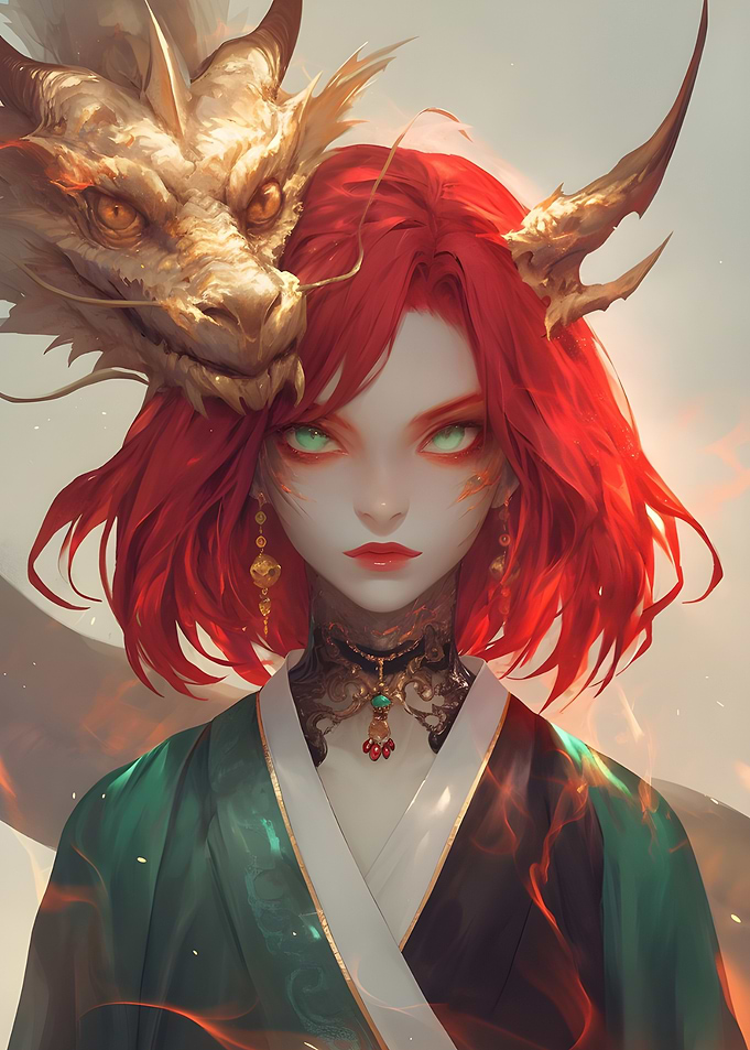 Dragon & Woman