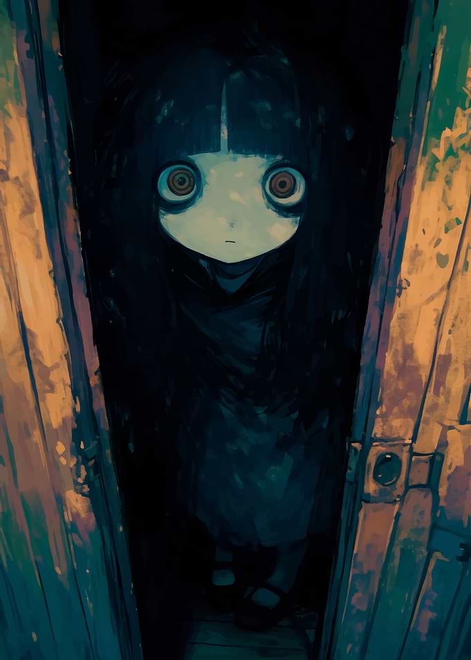 Anime Girl in Doorway