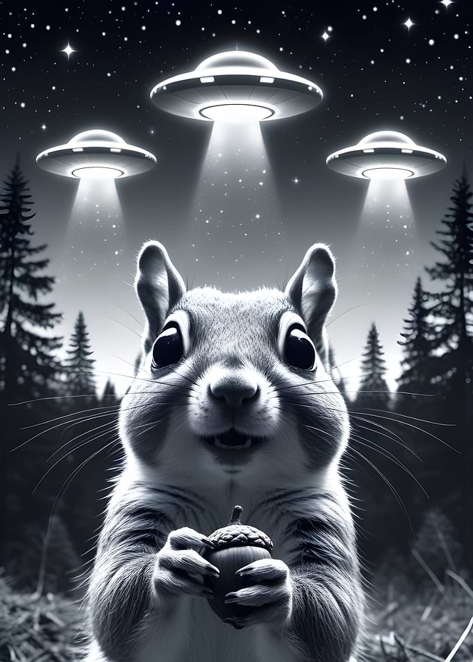 Selfie Squirrel & UFOs