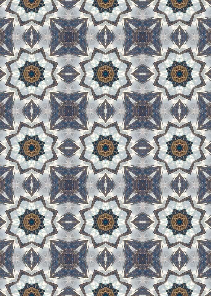 Geometric Pattern with Sky