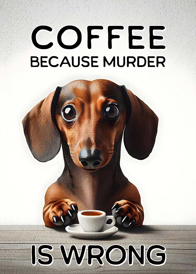 Coffee Dachshund Funny