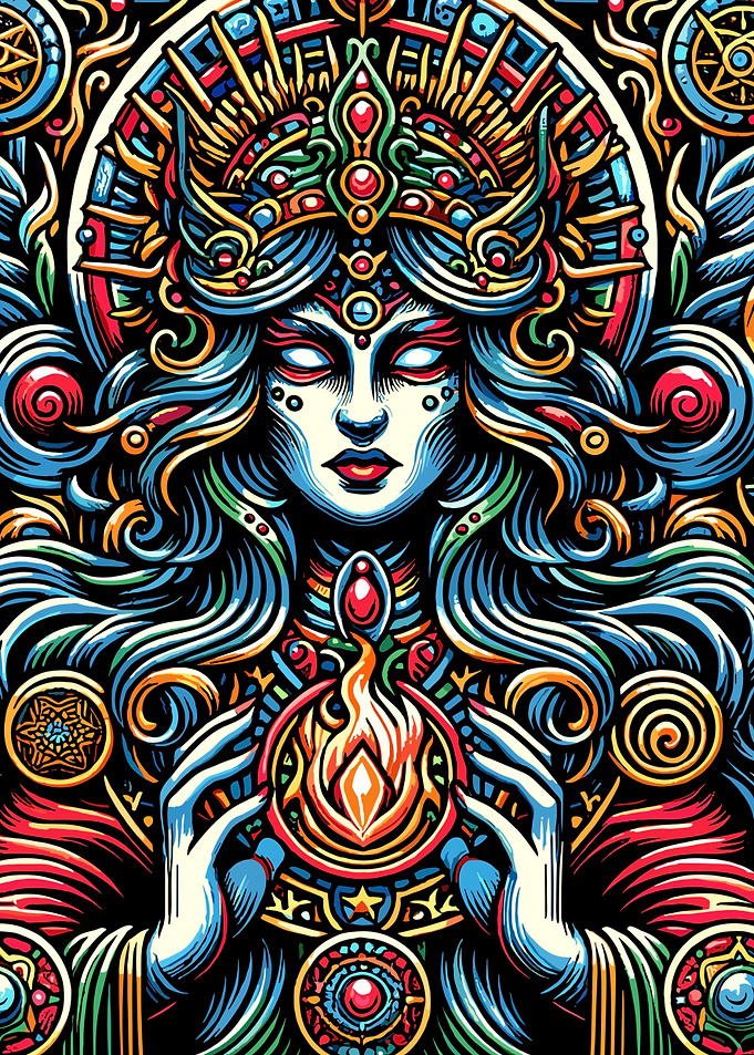 Mystical Pagan Witch Goddess