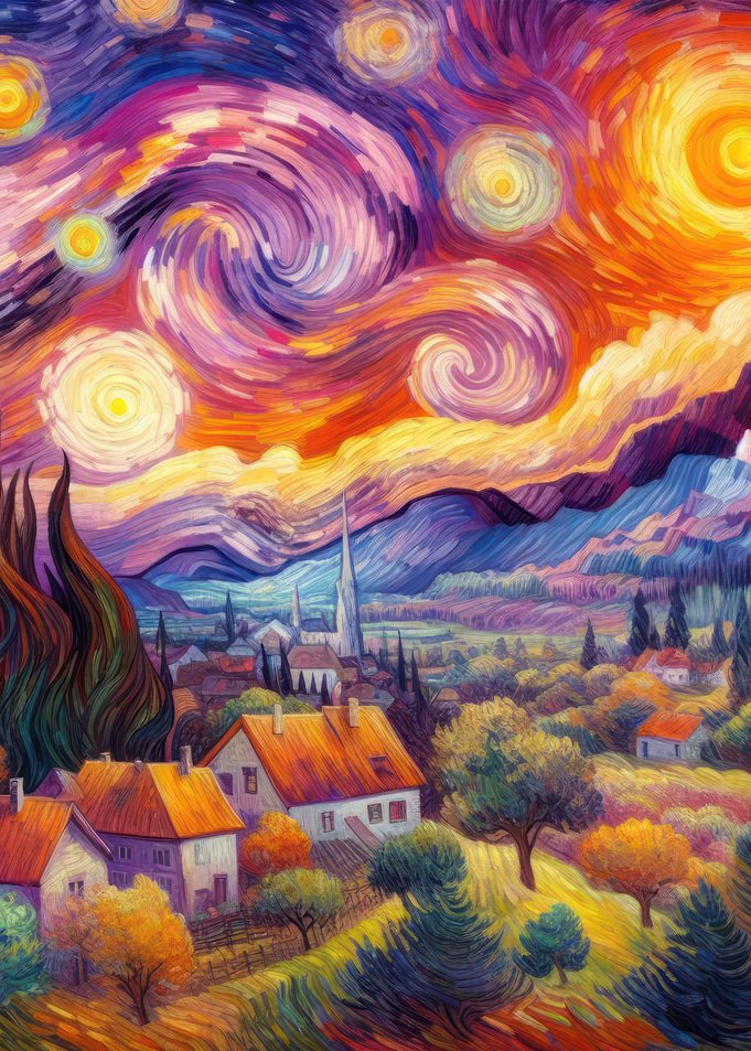 Starry Night Village V13