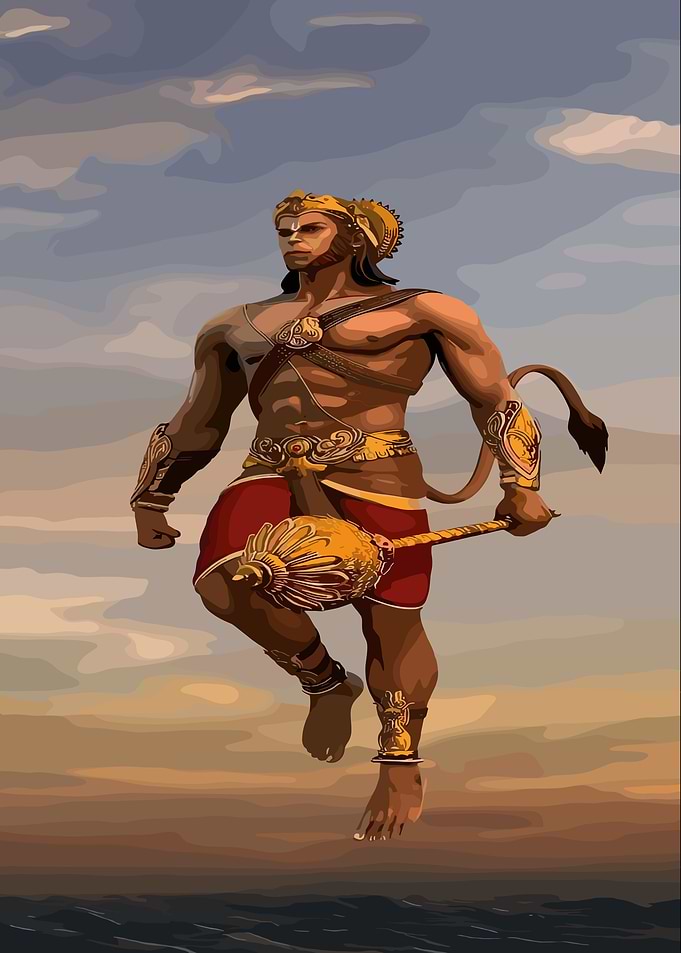 Hanuman Digital Art