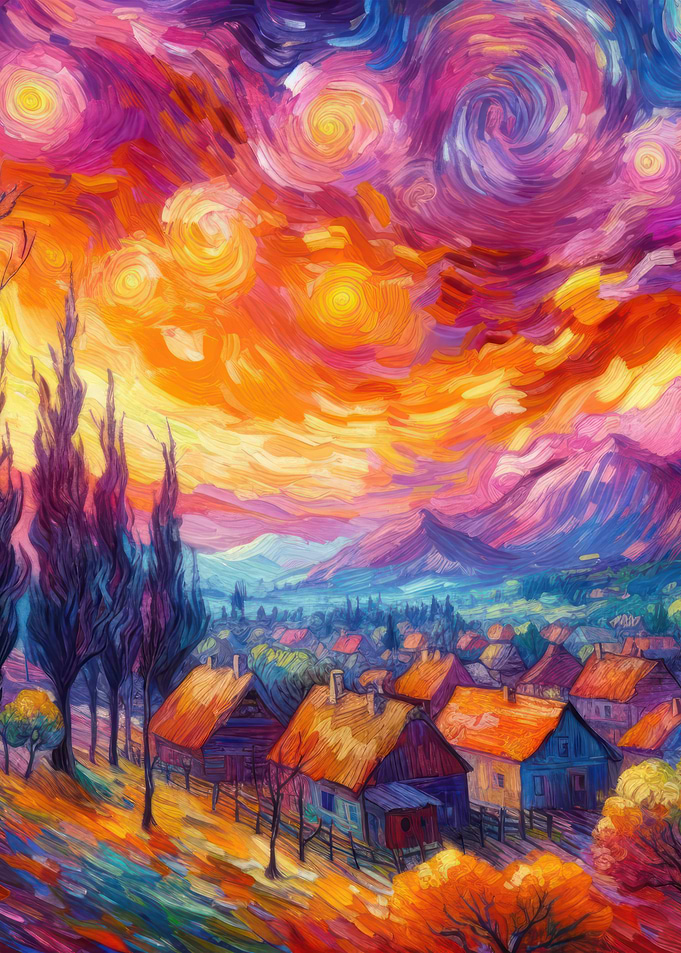 Starry Night Village V12