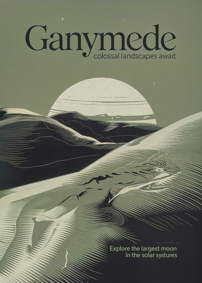 Ganymede Moon Poster