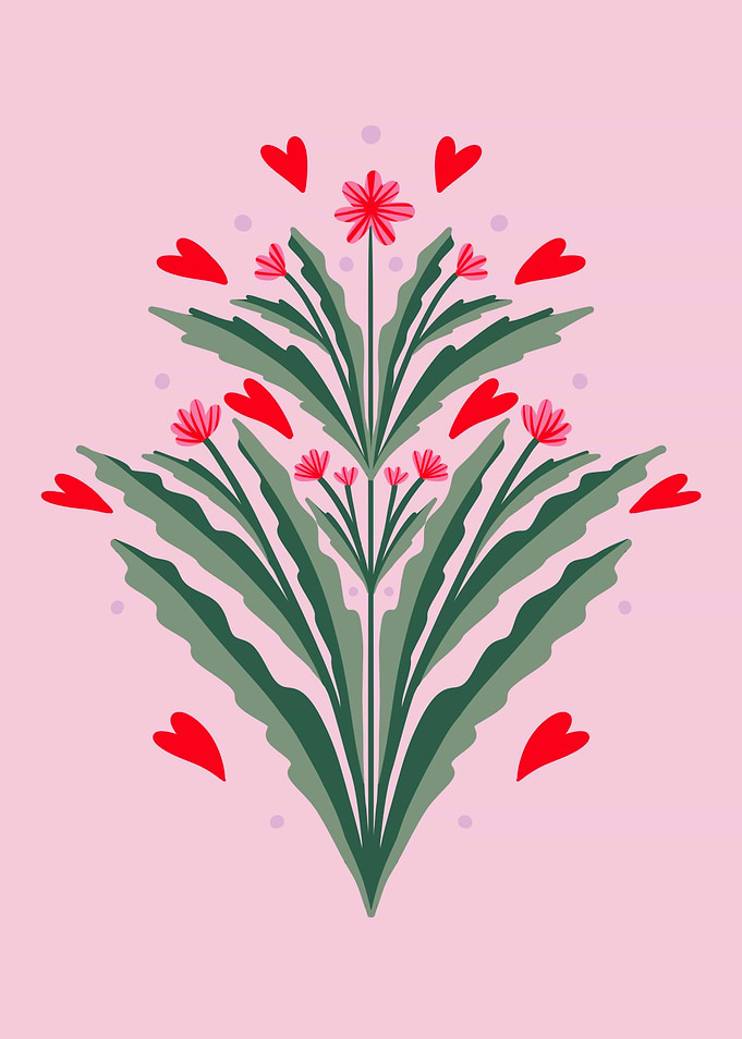 Floral Heart Design