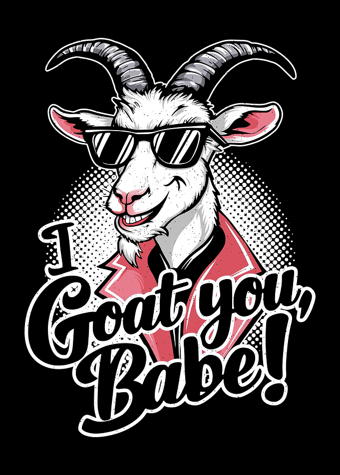Cool Goat with Sunglasses