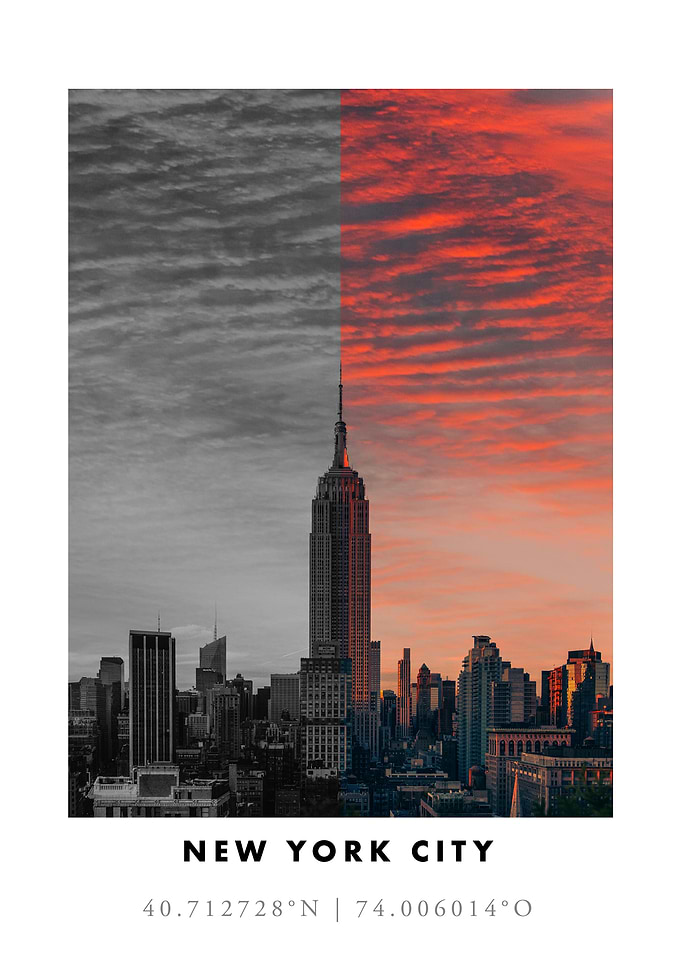NYC Skyline Sunset