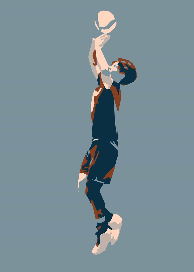 Volleyball Player Silhouette