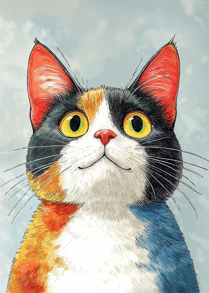 Calico Cat Portrait