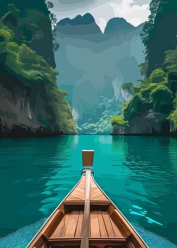 Serene River Journey