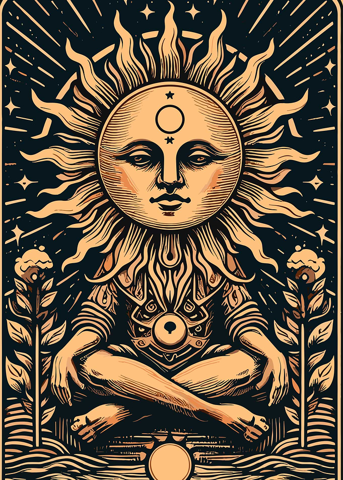 Sun God Illustration