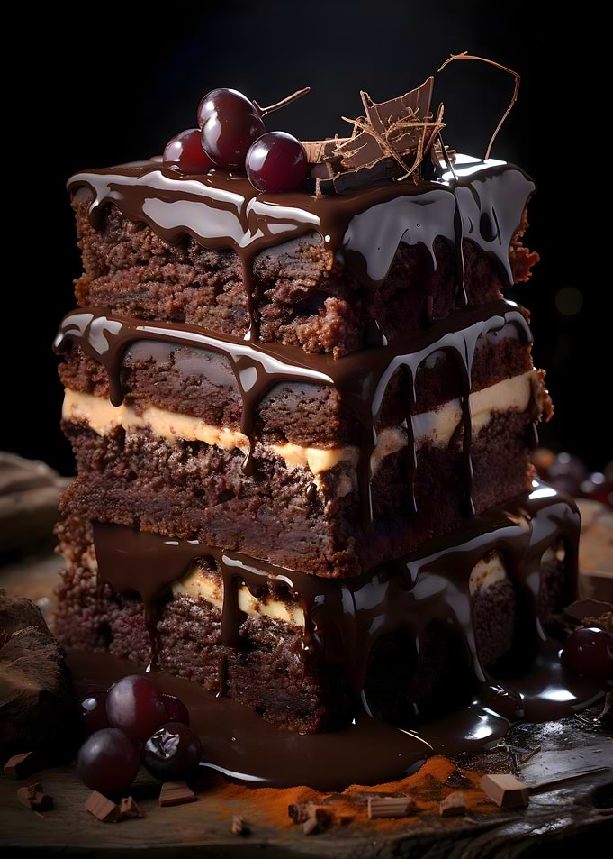 Chocolate Brownie Stack