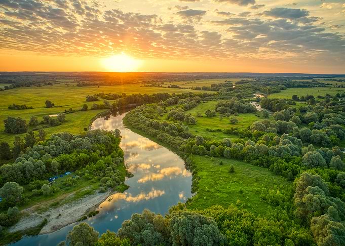 River at Sunset