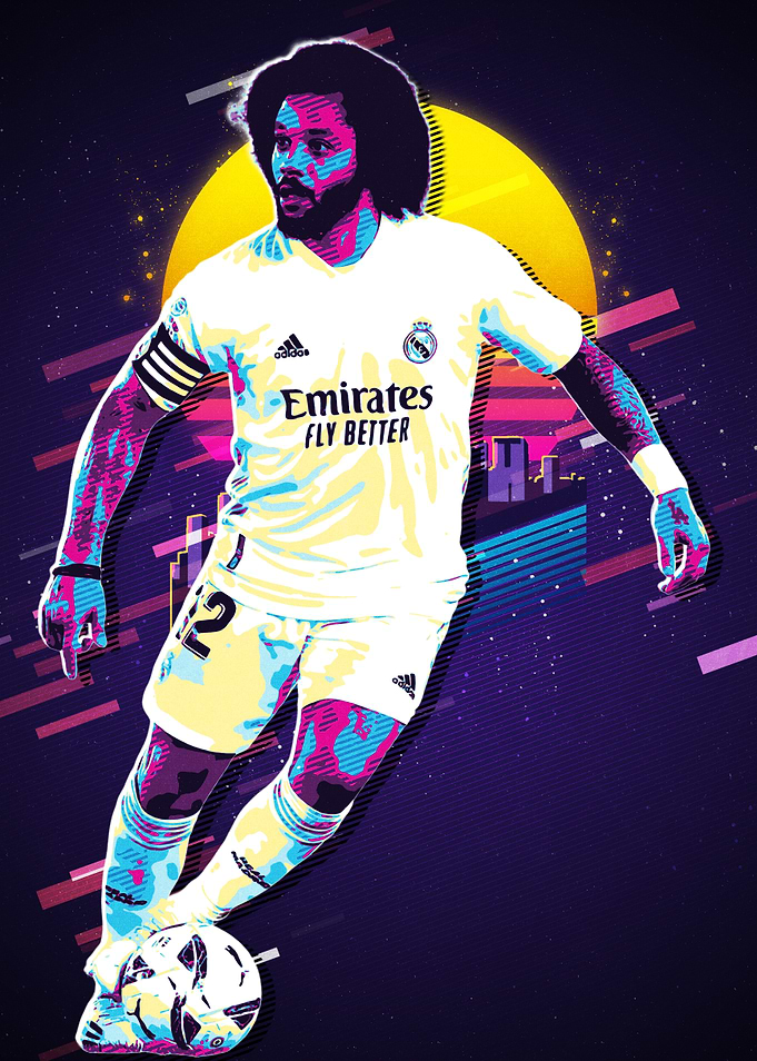 Marcelo Real Madrid Retro Style