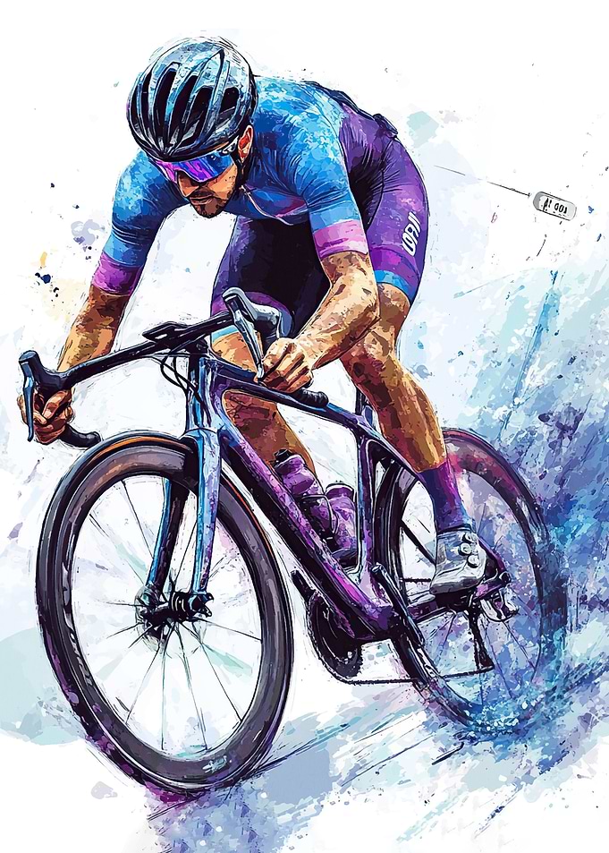 Cyclist in Action
